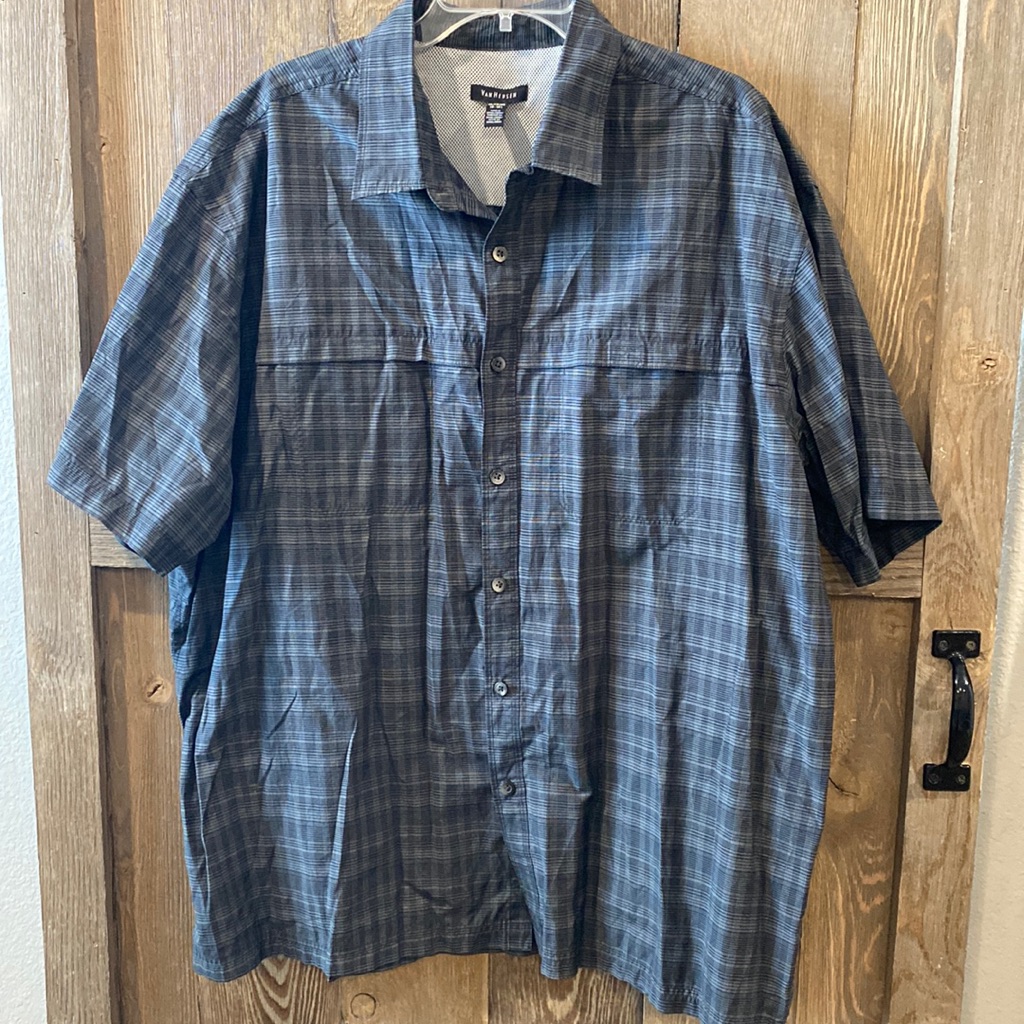 Black/Gray Button Down